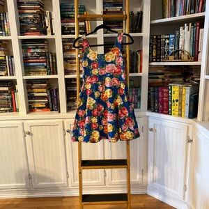 Rose Print Skater Dress I FOREVER21 -NWOT